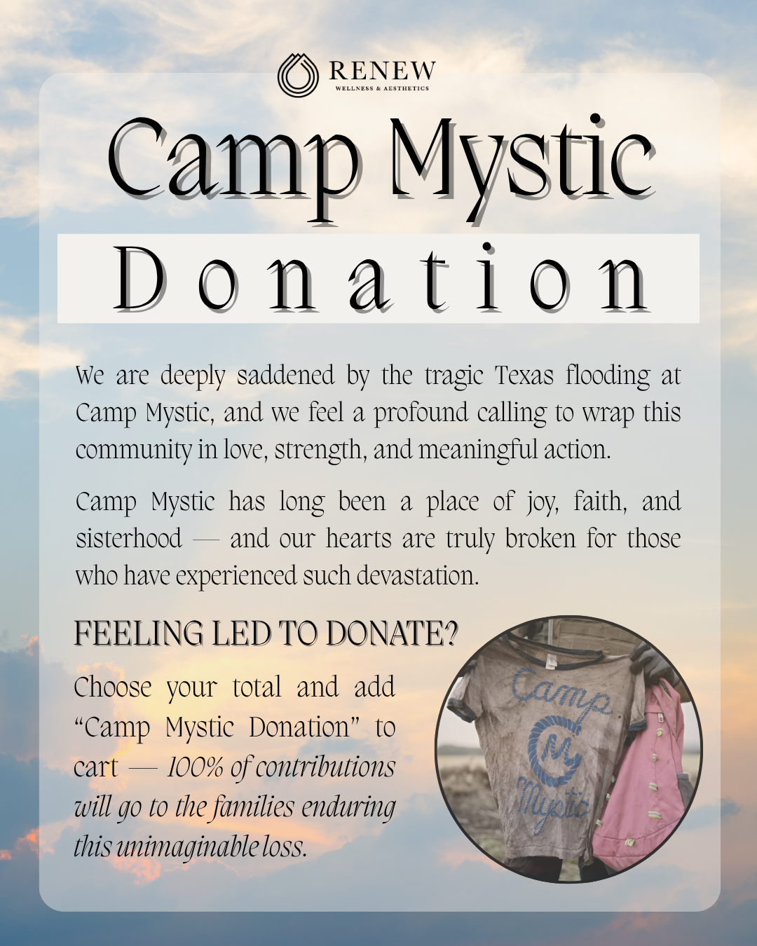 CAMP MYSTIC DONATION