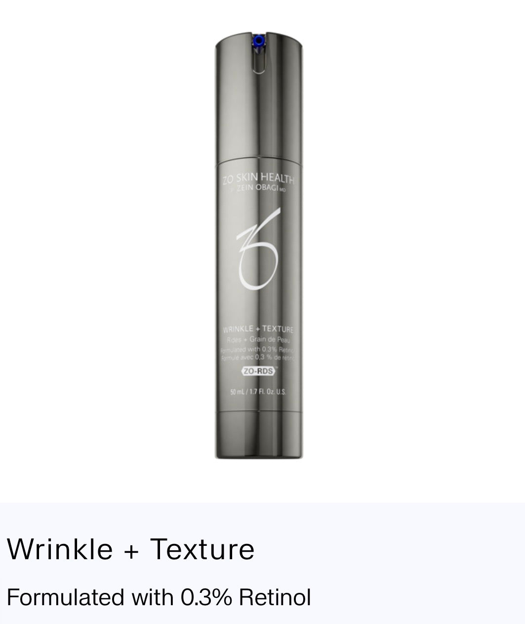 ZO Skin Health Wrinkle + Texture 0.3% Retinol - Renew Wellness & Aesthetics 
