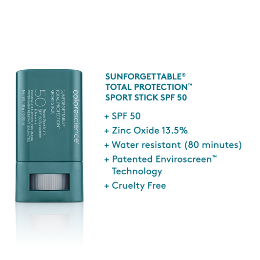 Colorescience Total Protection Sport Stick SPF 50 Sunscreen - Renew Wellness & Aesthetics 