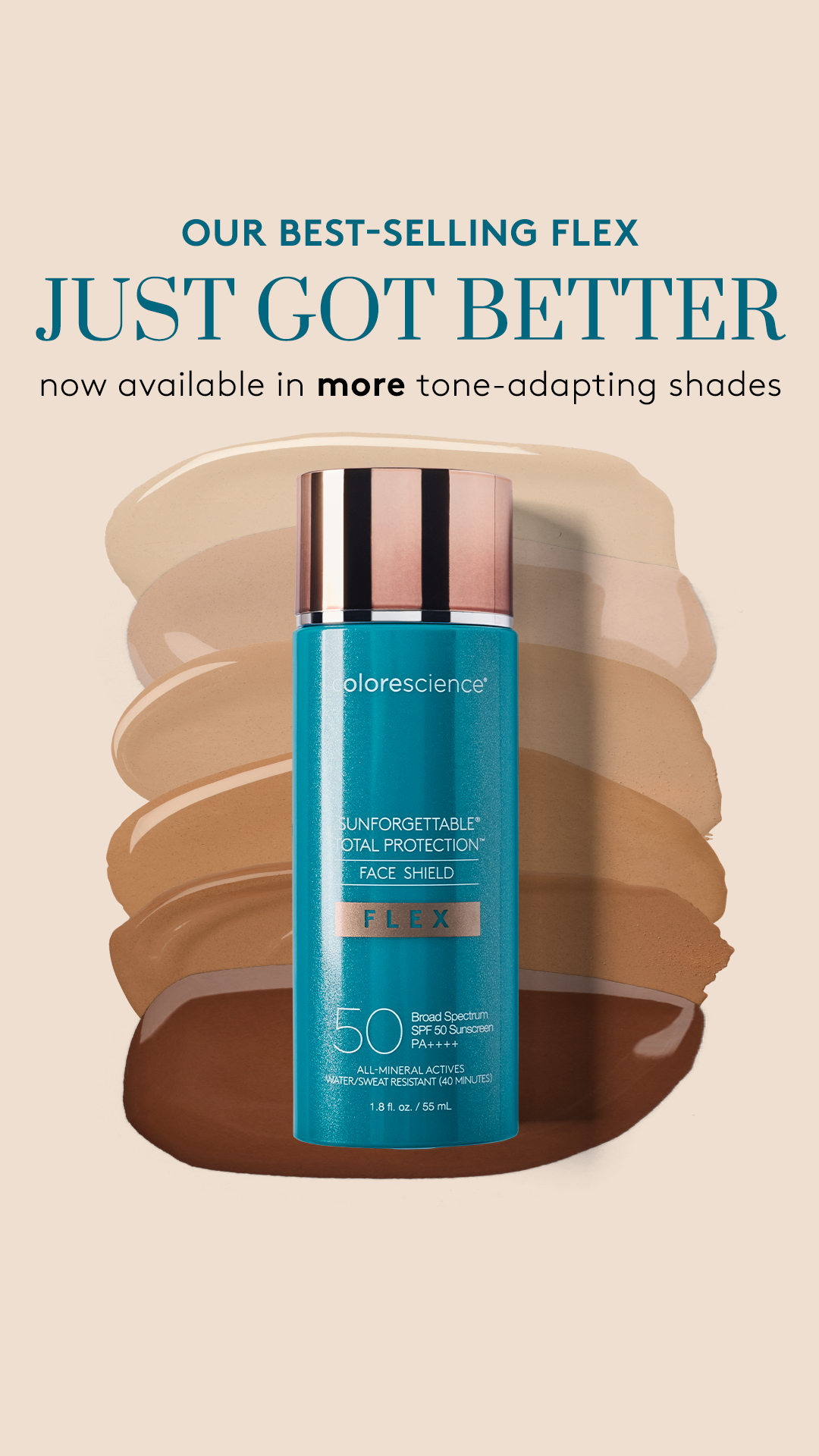 Colorescience Total Protection Face Shield Flex SPF 50, All - Mineral SunscreenSunscreen - Renew Wellness & Aesthetics