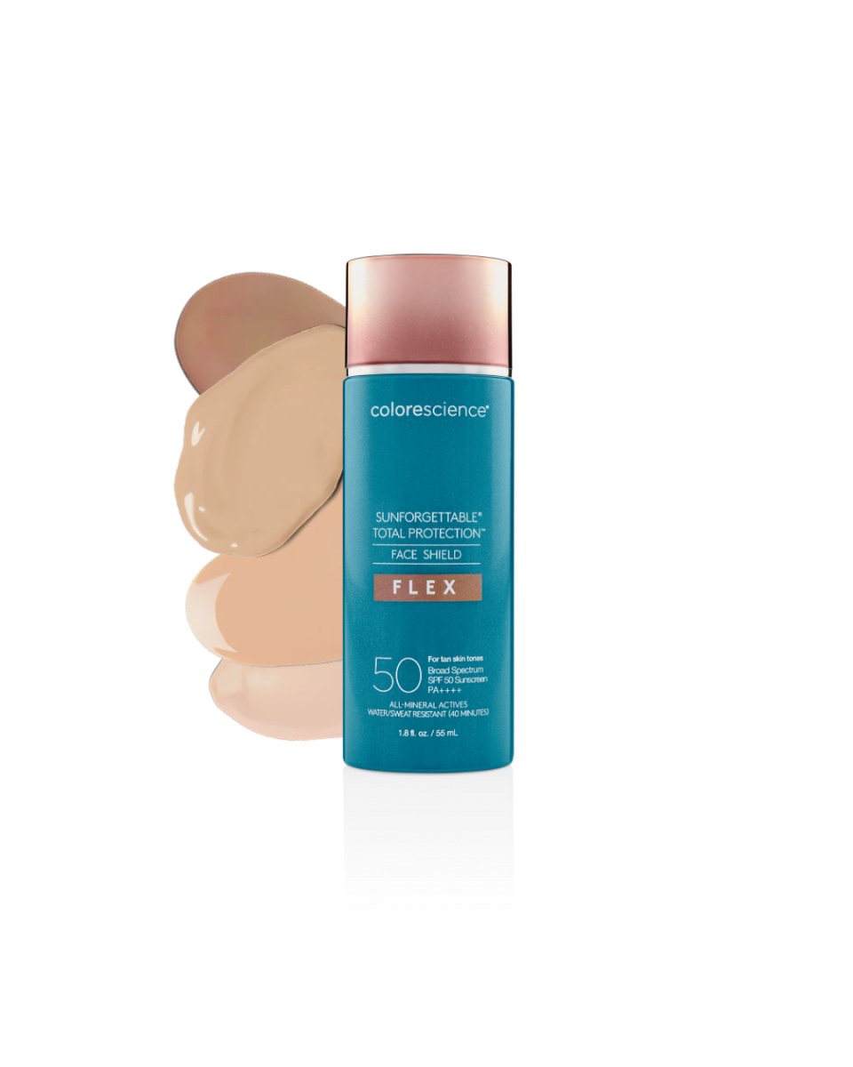 Colorescience Total Protection Face Shield Flex SPF 50, All - Mineral SunscreenSunscreen - Renew Wellness & Aesthetics