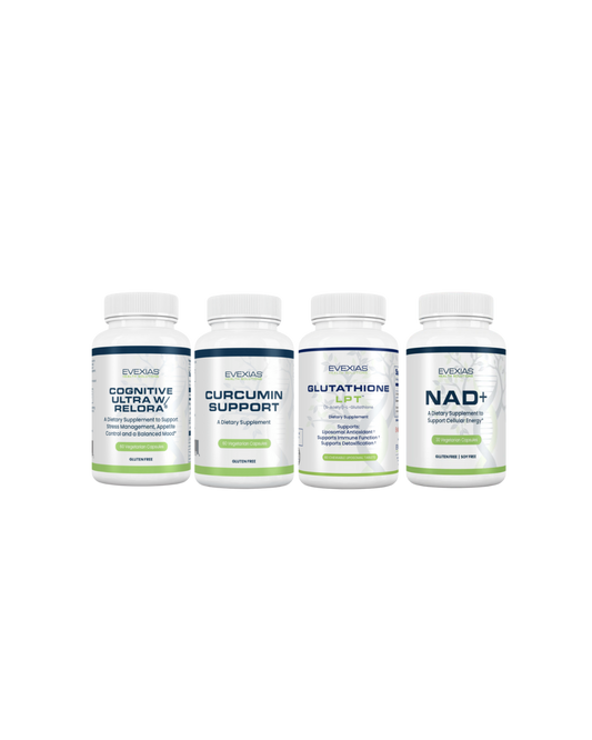 Evexias Brain Health Bundle Vitamin Supplement Pack