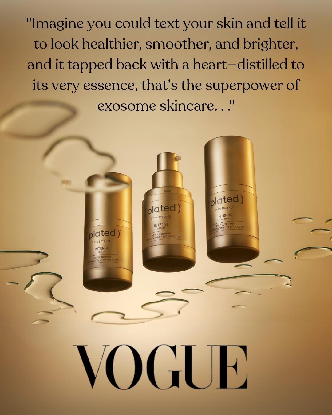 Plated Skin Science Intense Serum, Exosome Growth Factor Serum - Renew Wellness & Aesthetics 