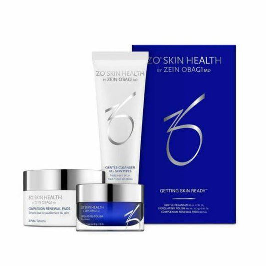 ZO Skin Health Getting Skin Ready (GSR) Kit: Gentle Cleanser, Exfoliating Polish, Complexion Pads-Renew Wellness & Aesthetics